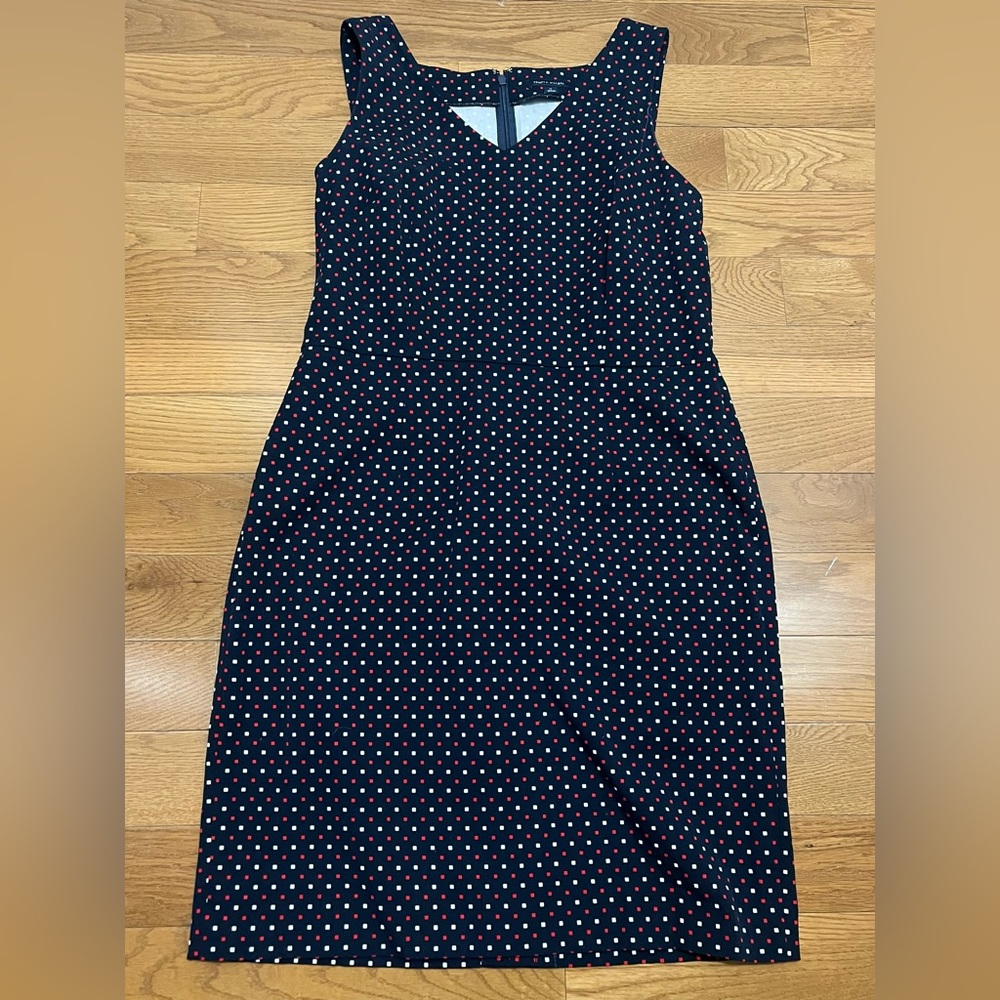 Tommy women’s navy dress with red and white accents Size 14